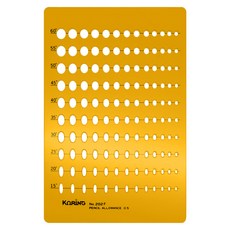 코링 소형 종합 타원 형판 자 K-202, 1개 문구/오피스/학용품/수업준비 반품 최저가 6,840원