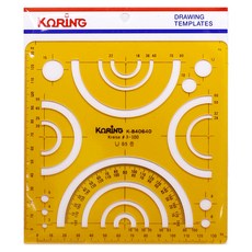 코링 원주 원형 형판 자 1 / 2 K-840640, 1개 문구/오피스/학용품/수업준비 반품 최저가 10,410원