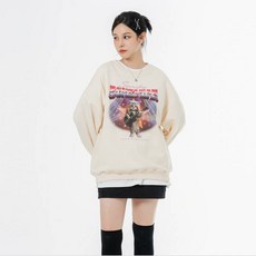 모즈모즈 소프트 쭈리 썬데이 보헤미안 오버핏 맨투맨 패션의류/잡화/남녀 공용 의류 반품 최저가 36,590원