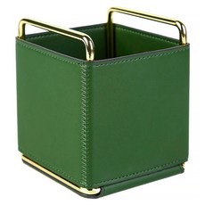 골드 프레임 가죽 연필꽂이, 딥 그린, 1개 홈인테리어/가구 반품 최저가 8,920원