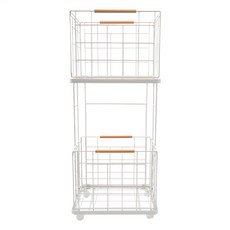 리브모어 베이직 와이어 빨래바구니 2단, 화이트 생활용품/세탁/청소용품 반품 최저가 35,170원