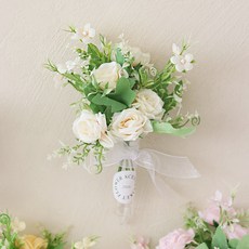 센트바스켓 납골당 조화꽃 + 벽부착 화병 세트, 로즈크림, 1세트 홈인테리어/원예/가드닝 반품 최저가 6,290원