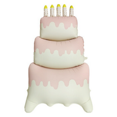 타이탄 혼합 파티 무광 풍선 102 x 154 cm, 입체 케이크 핑크, 1개 문구/오피스/파티/이벤트 반품 최저가 3,880원