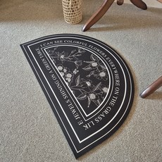 포시엘라 빨아쓰는 북유럽 반원 규조토 발 매트, 블랙, 1개 홈인테리어/카페트/쿠션 반품 최저가 8,140원