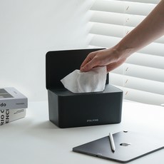 스토리빙 물티슈 보관 케이스 디스펜서 박스, 블랙, 1개 생활용품/수납/정리 반품 최저가 3,910원