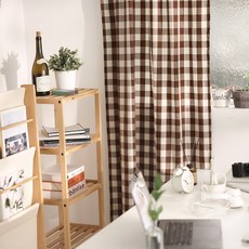 벨라이프 체크에 빠지다 커튼 봉집형 홈인테리어/FW 침구샵 반품 최저가 30,510원