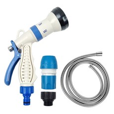 월드크린 다기능 스프레이건 + 스텐 호스줄 2m 세트, 1세트, 혼합색상 자동차용품/세차/카케어 반품 최저가 8,540원