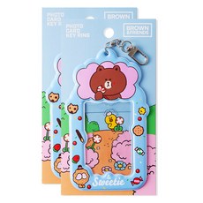 스튜디오에잇 라인프렌즈 BROWN and Friends 포토카드 키링 2p, 혼합색상 문구/오피스/앨범 반품 최저가 4,730원