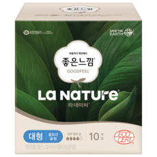라네이처 좋은느낌 울트라 슬림 생리대 날개형, 대형, 10개입, 1개 생활용품/일반생리대 반품 최저가 3,940원