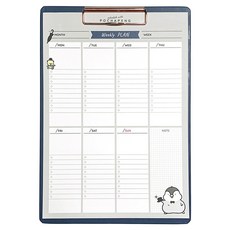 랑캣몰 포챠펭 뜯어쓰는 위클리 플래너 + A4 클립보드 세트, 혼합색상, 1세트 문구/오피스/학용품/수업준비 반품 최저가 10,560원
