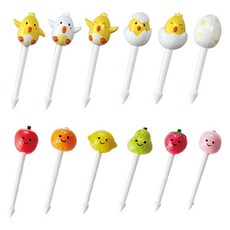 큐트미 아기자기 병아리픽 MP094 + 토루네 과일픽 P3468 세트 B015, 12개, 1세트 주방용품/주방조리도구 반품 최저가 9,860원