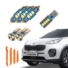 카템 차량용 루나 LED 실내등+리무버 풀세트, 1세트, 기아 2015년 9월~2018년 7월 올뉴 스포티지 QL 썬루프형 자동차용품/차량관리/소모품 반품 최저가 11,010원