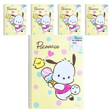 핑크망고 산리오 유선 스프링 노트, 포차코, 5개 문구/오피스/학용품/수업준비 반품 최저가 7,780원