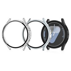 젤센 스마트워치 풀커버 일체형 9H 강화유리 케이스 베이직 3종 세트, 블랙, 실버, 투명, 1세트 스포츠/레저/헬스/요가/댄스 반품 최저가 6,580원