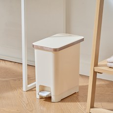 EKO 심플 라이트 페달 휴지통 10L, 바닐라 홈인테리어/청소/세탁용품 반품 최저가 7,650원