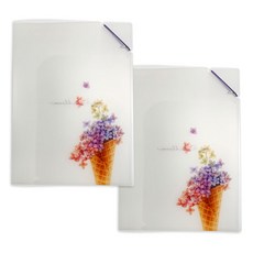 랑캣몰 메르시블룸 투포켓 파일, 수국, 2개 문구/오피스/사무용품 전문관 반품 최저가 6,320원