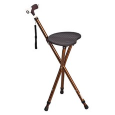 마샤투 높이조절 노인 중장년 지팡이 의자 83cm, 브라운 라이트, 1개 undefined/undefined 반품 최저가 25,570원