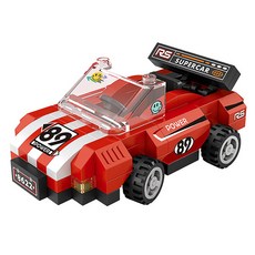 LOZ 레드 슈퍼카 나노블럭, 혼합색상, 1개 완구/취미/블록놀이 반품 최저가 3,900원