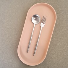 부엌다옴 플리비체 스텐304 티스푼 + 포크 세트, 1세트, 티스푼 + 티포크 주방용품/주전자/커피/티용품 반품 최저가 6,840원