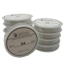 마다꾸미 비즈 공예 DIY 만들기 재료 우레탄줄 0.6mm, 투명, 10개 문구/오피스/미술/화방용품 반품 최저가 7,920원