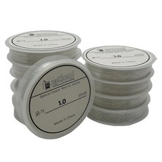 마다꾸미 비즈 공예 DIY 만들기 재료 우레탄줄 1mm, 투명, 10개 문구/오피스/미술/화방용품 반품 최저가 8,010원