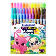 지구화학 핑크퐁 원더스타 사인펜 24색, 혼합색상, 1개 완구/취미/STEAM완구 반품 최저가 4,890원