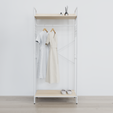 하비티 베이직 2단 선반 행거, 화이트 홈인테리어/침실가구 반품 최저가 42,920원