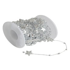 마다꾸미 롤장식 줄 비드 체인 구슬 10m, 실버스타, 1세트 문구/오피스/학용품/수업준비 반품 최저가 7,500원