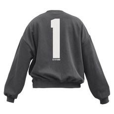 이지스튜디오 W 스트롱코튼 백넘버원 벌룬핏 오버사이즈 맨투맨 패션의류/잡화/남녀 공용 의류 반품 최저가 25,850원