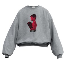 이지스튜디오 W 스트롱코튼 레드 복서 벌룬핏 오버사이즈 맨투맨 패션의류/잡화/남녀 공용 의류 반품 최저가 8,140원