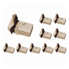 모던앳 리본 선물 포장 상자 소형, 브라운, 10개 생활용품/비닐/포장용품 반품 최저가 4,380원