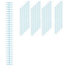 마다꾸미 라운드형 제본링 컬러 루즈링 24 중형, 스카이블루, 20개, 12mm 문구/오피스/학용품/수업준비 반품 최저가 7,220원