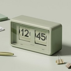 무아스 뉴트로 플립 탁상시계, 올리브 홈인테리어/홈데코/디퓨저 반품 최저가 21,750원