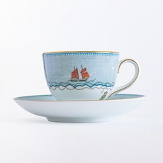 웨지우드 킷 켐프 세일러스 페어웰 티컵 174ml 11 x 8.5 cm + 소서 세트, 혼합색상, 1세트 주방용품/커피잔/찻잔 반품 최저가 82,190원