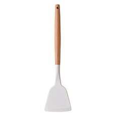 맘툴 우든 실리콘 뒤집개 솔리드형, 화이트, 1개 주방용품/조리도구 반품 최저가 5,100원