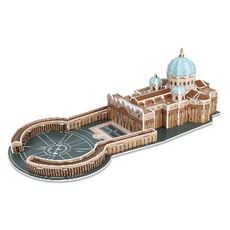 DIY 종이 관광 명소 3D 성인 퍼즐 성 베드로 대성당, 혼합색상, 100피스, 1개 완구/취미/퍼즐/큐브/피젯토이 반품 최저가 6,420원