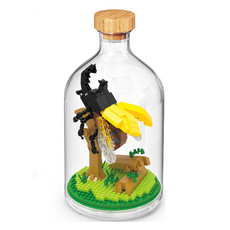 인테리어 병속에 미니 퍼즐 곤충 동물, 100피스, 사슴벌레, 1개 완구/취미/퍼즐/큐브/피젯토이 반품 최저가 4,730원