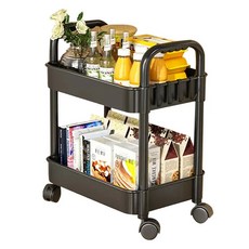 조인메이드 이동식 선반 트롤리, 블랙, 2단 홈인테리어/싱글하우스 반품 최저가 7,620원