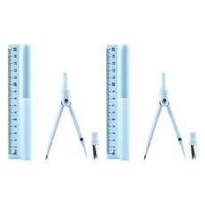 마켓감성 콤파스 자 세트 블루, 2세트 문구/오피스/학용품/수업준비 반품 최저가 5,170원