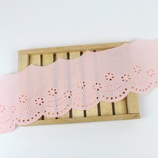 아이엔피 파인코튼 리본 면 자수 레이스 10 x 180 cm, 라이트핑크, 1개 문구/오피스/사무용품 전문관 반품 최저가 7,500원