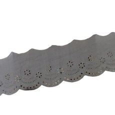 아이엔피 파인코튼 리본 면 자수 레이스 10 x 180 cm, 그레이, 1개 문구/오피스/사무용품 전문관 반품 최저가 4,140원