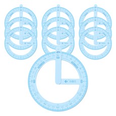 마켓감성 360도 원형 자, 블루, 10개 문구/오피스/학용품/수업준비 반품 최저가 5,370원