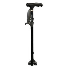 실버케인 LED 기본형 소프트 회전형 지팡이 + 스탠드그립 세트, 블랙, 1세트 undefined/undefined 반품 최저가 18,020원