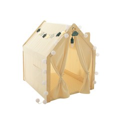 나스파 원목 플레이하우스 놀이텐트 스탠다드, 네추럴, 1개 완구_취미/실내대형완구 반품 최저가 235,220원