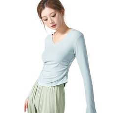 핫데이썸 댄스 스포츠 브이넥 티셔츠 긴팔 스포츠/레저/여성스포츠의류 반품 최저가 9,200원