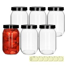 경성리빙테크 원형 유리병 PP캡, 480ml, 6개 주방용품/밀폐저장/도시락 반품 최저가 6,450원