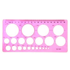 마다꾸미 컬러 도형 정규사이즈 원형자, 02 핑크(원형자), 1개 문구/오피스/학용품/수업준비 반품 최저가 4,600원