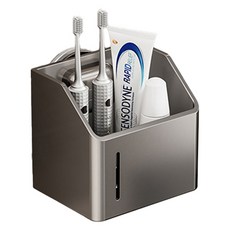 리빙공감 강력흡착 부착식 칫솔꽂이 면도기 치약 걸이 소형, 그레이, 1개 홈인테리어/욕실용품 반품 최저가 6,520원