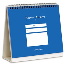 루카랩 2025 레코드 아카이브 데스크 캘린더, 1개 문구/오피스/다이어리/플래너 반품 최저가 5,350원