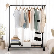 가구느낌 1단 1200 철제 스탠드 이동식 옷걸이 도도행거, 블랙 홈인테리어/드레스룸 반품 최저가 13,550원
